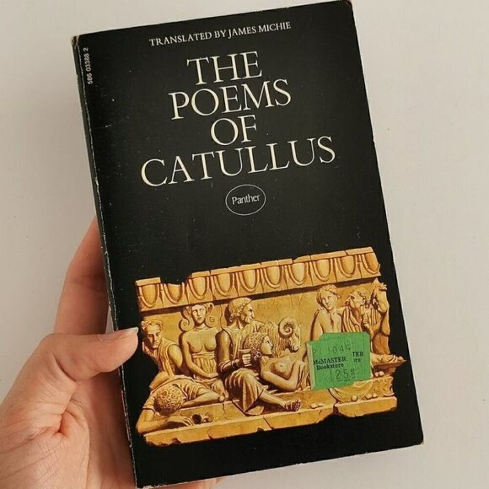 1972 The Poems of Catullus Paperback - Latin-English Translations Love Poems